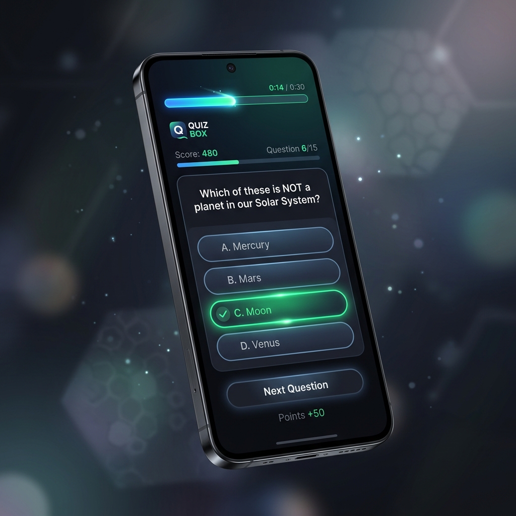 Quiz Box Gameplay Screen